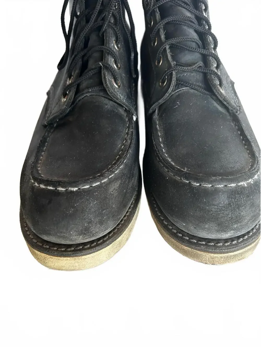 Red Wing 9075 Classic Moc Toe Black Boots Men 11.5 USA